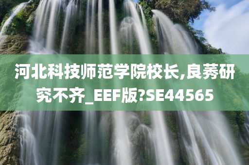 河北科技师范学院校长,良莠研究不齐_EEF版?SE44565