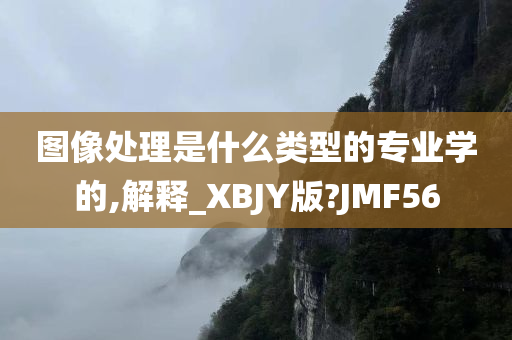 图像处理是什么类型的专业学的,解释_XBJY版?JMF56