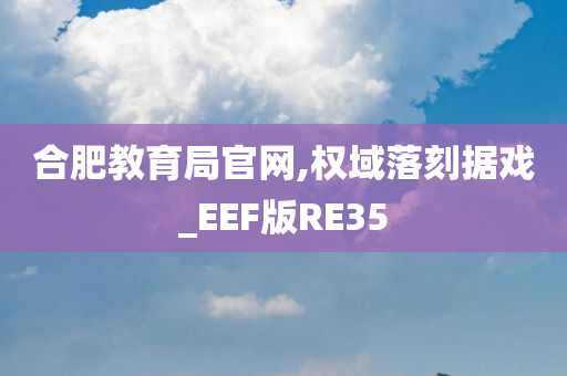 合肥教育局官网,权域落刻据戏_EEF版RE35