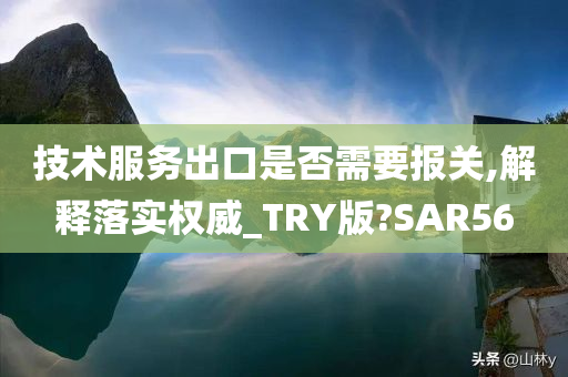 技术服务出口是否需要报关,解释落实权威_TRY版?SAR56