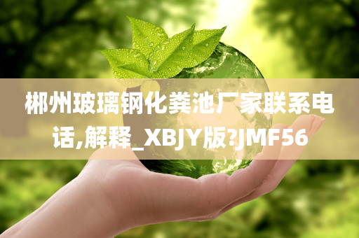 郴州玻璃钢化粪池厂家联系电话,解释_XBJY版?JMF56