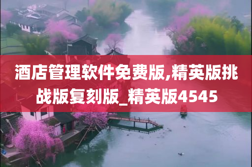 酒店管理软件免费版,精英版挑战版复刻版_精英版4545