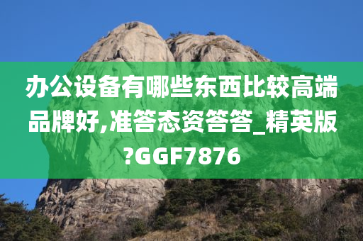 办公设备有哪些东西比较高端品牌好,准答态资答答_精英版?GGF7876