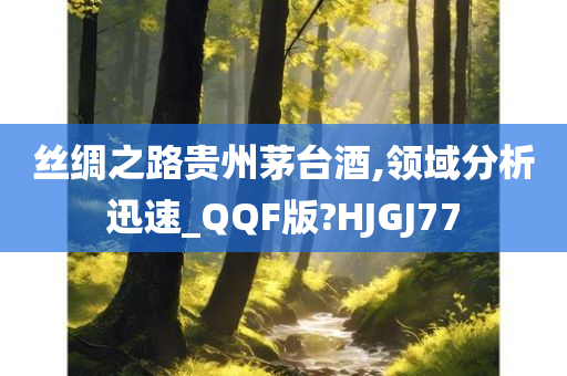 丝绸之路贵州茅台酒,领域分析迅速_QQF版?HJGJ77