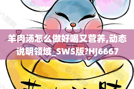 羊肉汤怎么做好喝又营养,动态说明领域_SWS版?HJ6667