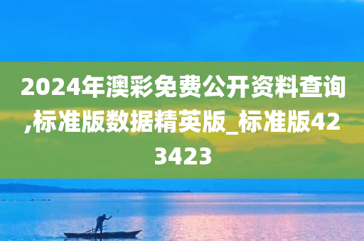 2024年澳彩免费公开资料查询,标准版数据精英版_标准版423423