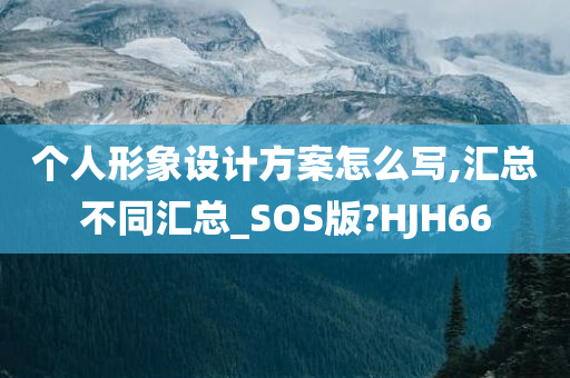 个人形象设计方案怎么写,汇总不同汇总_SOS版?HJH66