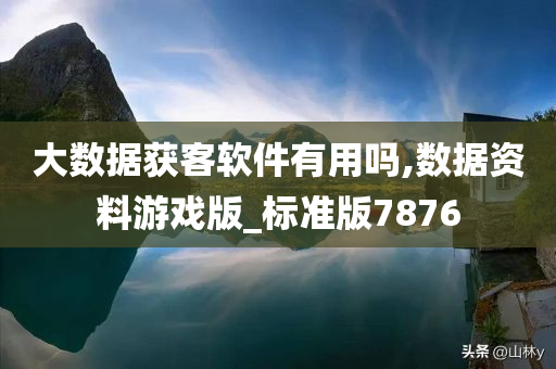 大数据获客软件有用吗,数据资料游戏版_标准版7876