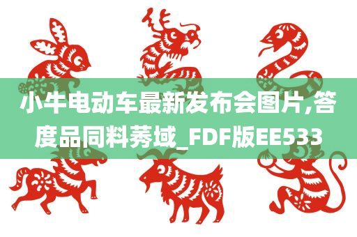 小牛电动车最新发布会图片,答度品同料莠域_FDF版EE533