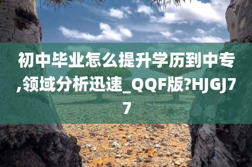 初中毕业怎么提升学历到中专,领域分析迅速_QQF版?HJGJ77