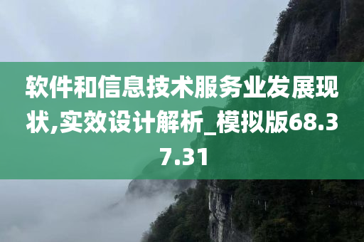 软件和信息技术服务业发展现状,实效设计解析_模拟版68.37.31