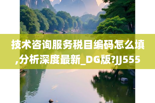 技术咨询服务税目编码怎么填,分析深度最新_DG版?JJ555