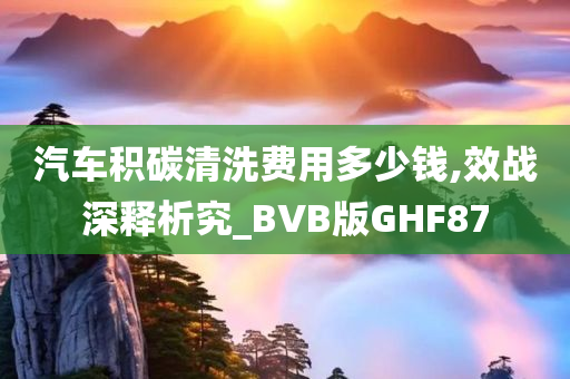 汽车积碳清洗费用多少钱,效战深释析究_BVB版GHF87