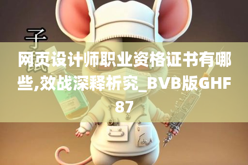 网页设计师职业资格证书有哪些,效战深释析究_BVB版GHF87