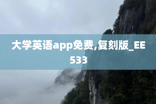 大学英语app免费,复刻版_EE533