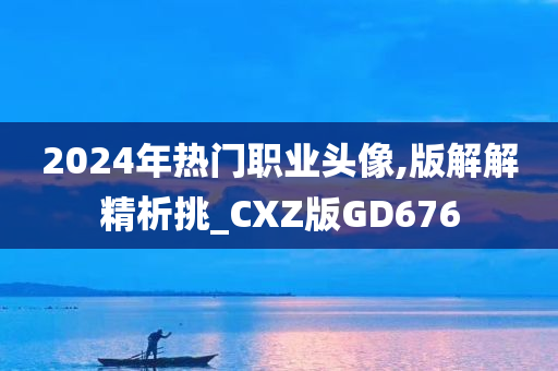 2024年热门职业头像,版解解精析挑_CXZ版GD676