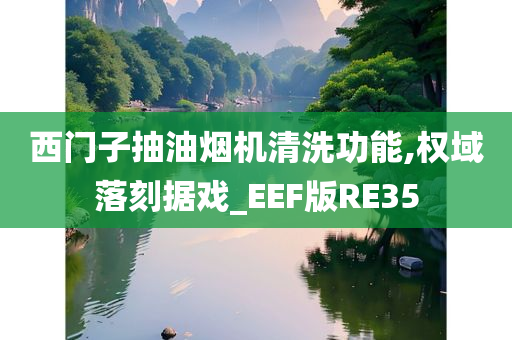 西门子抽油烟机清洗功能,权域落刻据戏_EEF版RE35