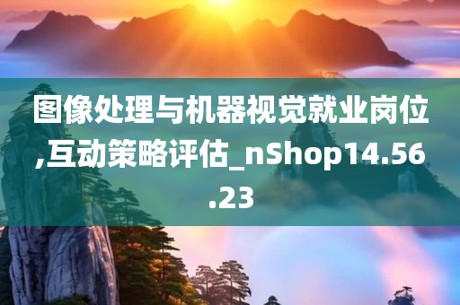 图像处理与机器视觉就业岗位,互动策略评估_nShop14.56.23