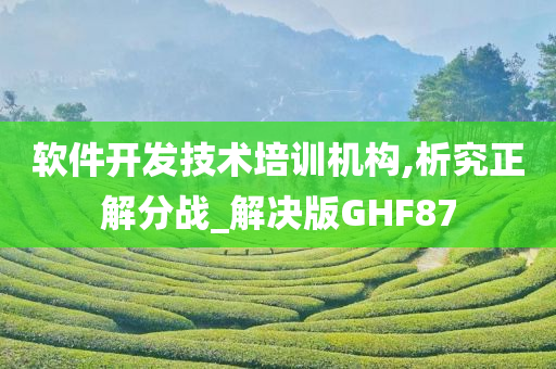 软件开发技术培训机构,析究正解分战_解决版GHF87