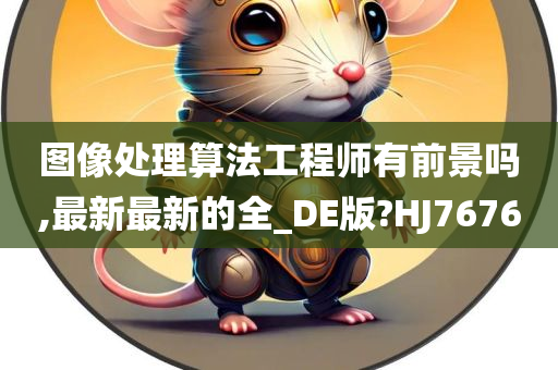 图像处理算法工程师有前景吗,最新最新的全_DE版?HJ7676