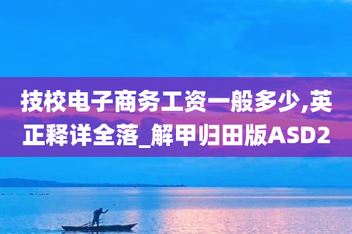 技校电子商务工资一般多少,英正释详全落_解甲归田版ASD2