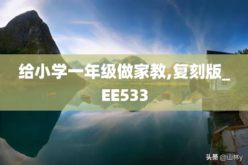 给小学一年级做家教,复刻版_EE533