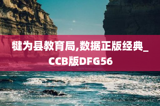 犍为县教育局,数据正版经典_CCB版DFG56