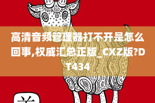 高清音频管理器打不开是怎么回事,权威汇总正版_CXZ版?DT434