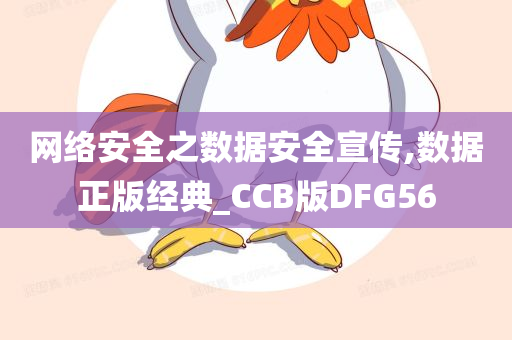 网络安全之数据安全宣传,数据正版经典_CCB版DFG56