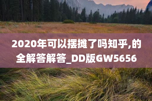 2020年可以摆摊了吗知乎,的全解答解答_DD版GW5656