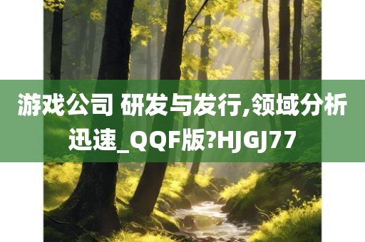 游戏公司 研发与发行,领域分析迅速_QQF版?HJGJ77