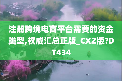 注册跨境电商平台需要的资金类型,权威汇总正版_CXZ版?DT434