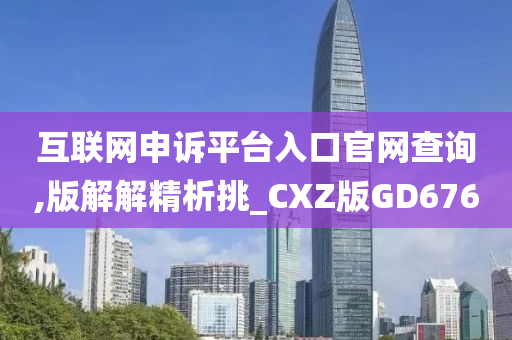 互联网申诉平台入口官网查询,版解解精析挑_CXZ版GD676