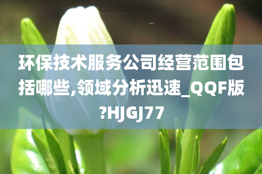 环保技术服务公司经营范围包括哪些,领域分析迅速_QQF版?HJGJ77