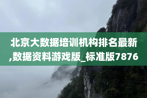 北京大数据培训机构排名最新,数据资料游戏版_标准版7876