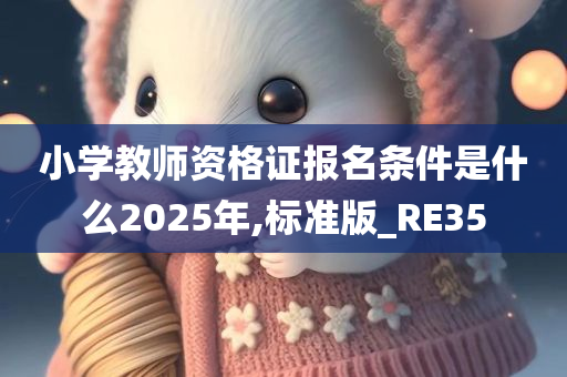 小学教师资格证报名条件是什么2025年,标准版_RE35