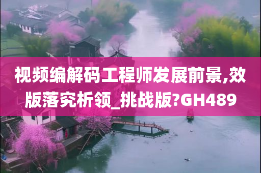 视频编解码工程师发展前景,效版落究析领_挑战版?GH489