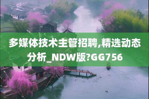 多媒体技术主管招聘,精选动态分析_NDW版?GG756