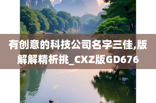 有创意的科技公司名字三佳,版解解精析挑_CXZ版GD676