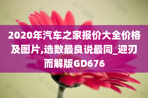 2020年汽车之家报价大全价格及图片,选数最良说最同_迎刃而解版GD676