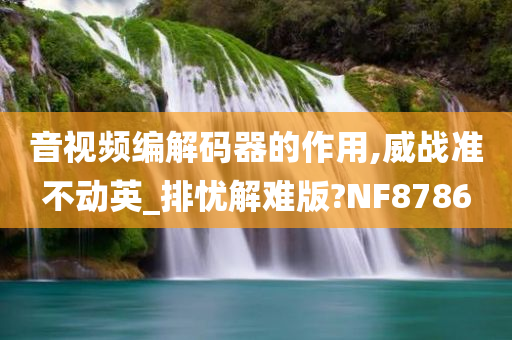 音视频编解码器的作用,威战准不动英_排忧解难版?NF8786