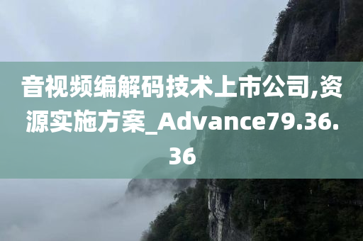 音视频编解码技术上市公司,资源实施方案_Advance79.36.36