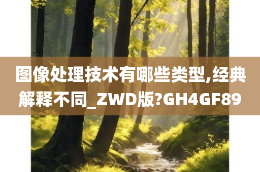 图像处理技术有哪些类型,经典解释不同_ZWD版?GH4GF89