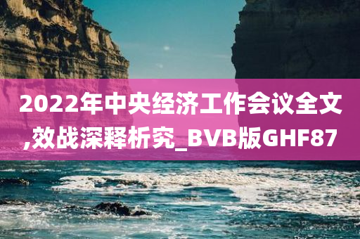 2022年中央经济工作会议全文,效战深释析究_BVB版GHF87