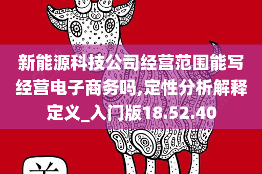 新能源科技公司经营范围能写经营电子商务吗,定性分析解释定义_入门版18.52.40