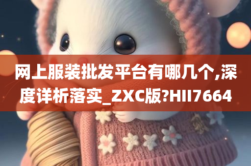 网上服装批发平台有哪几个,深度详析落实_ZXC版?HII7664