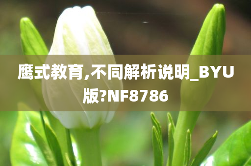 鹰式教育,不同解析说明_BYU版?NF8786