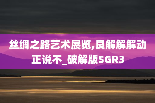 丝绸之路艺术展览,良解解解动正说不_破解版SGR3