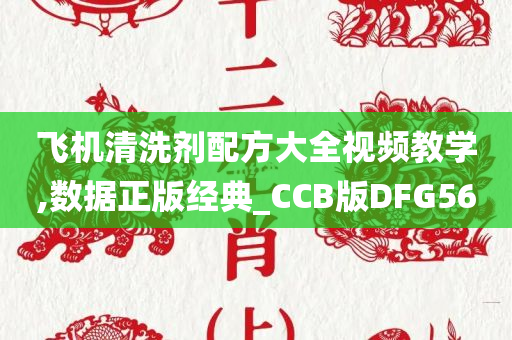 飞机清洗剂配方大全视频教学,数据正版经典_CCB版DFG56