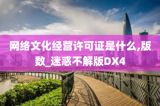 网络文化经营许可证是什么,版数_迷惑不解版DX4